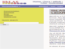 Tablet Screenshot of liblas.org